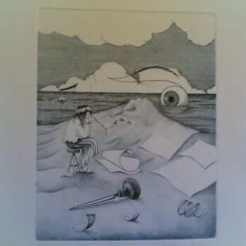Incisioni, stampe intitolato "Io e il bulino..." da Tiziana Cipriani, Opera d'arte originale, Altro