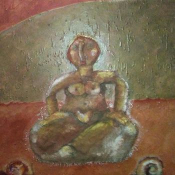 Painting titled "dea madre" by Tiziana Salvi, Original Artwork