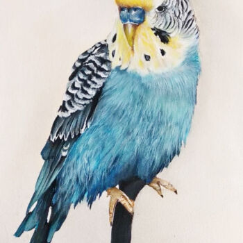 Pintura titulada "Parrot" por Tatiana Kvasnitsina, Obra de arte original, Acrílico