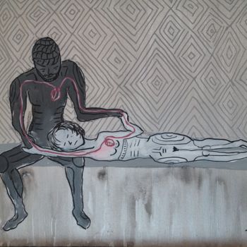 Pintura intitulada "CONNECTION by Thiag…" por Thiago Marcoantonio, Obras de arte originais, Acrílico