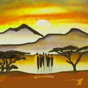 Arts numériques intitulée "Masais" par Ddtmoin, Œuvre d'art originale