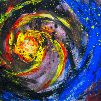 Painting titled "galaxy" by Valia Zelionaia, Original Artwork, Acrylic