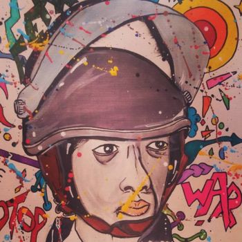 Pittura intitolato "War" da Tobias Tab, Opera d'arte originale
