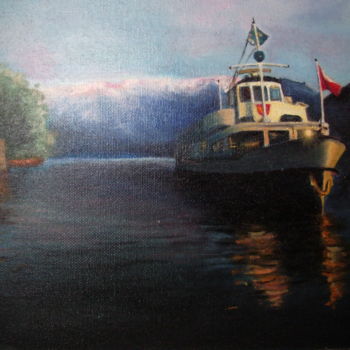 Painting titled "voyage" by Chelo, Original Artwork, Oil