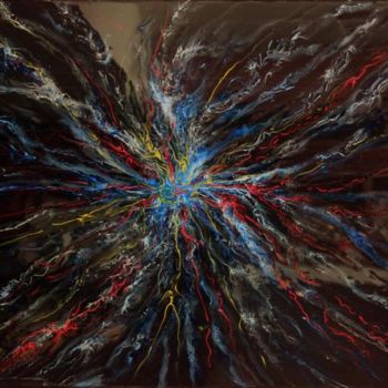 Peinture intitulée "Universal Mind" par Todd Breitling, Œuvre d'art originale, Huile