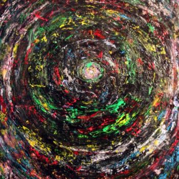 Painting titled "Astral Vortex" by Todd Breitling, Original Artwork, Oil