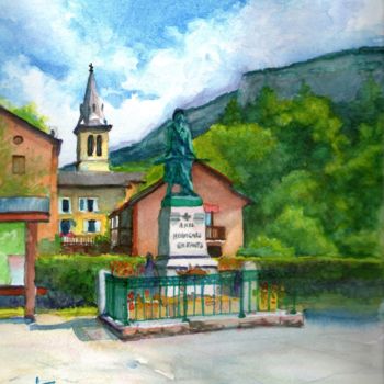 Painting titled "Saint-martin-en-ver…" by Toine, Original Artwork, Oil