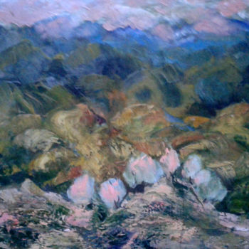 Peinture intitulée "Spring" par Tohir Saidakilzade, Œuvre d'art originale, Huile