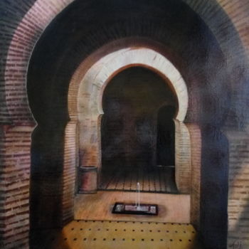 Pintura titulada "Patio de las Abluci…" por Toli, Obra de arte original, Oleo