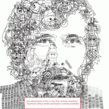 Arts numériques intitulée "TomArtCom’s Jim Hen…" par Tom Chavez, Œuvre d'art originale