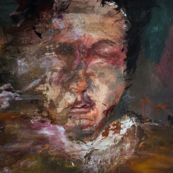 Картина под названием "portrait-of-man.png" - Tom Melsen, Подлинное произведение искусства, Акрил