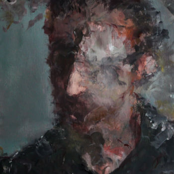 Schilderij getiteld "portrait of Vincent…" door Tom Melsen, Origineel Kunstwerk, Acryl