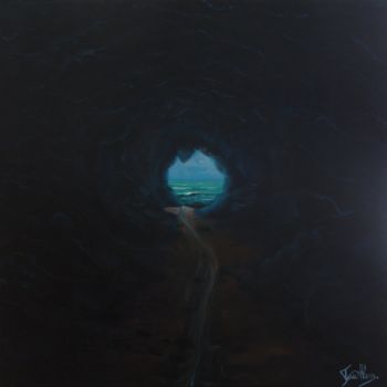 Painting titled "Luz na escuridão (L…" by Tom Alves, Original Artwork