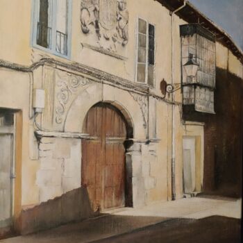 Painting titled "Casa de los Lorenza…" by Tomás Castaño, Original Artwork, Oil