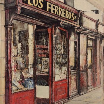 Pintura titulada "Los Ferreros-Madrid" por Tomás Castaño, Obra de arte original, Oleo