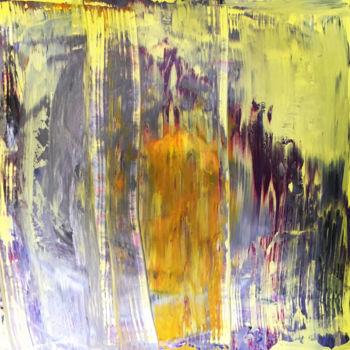 Картина под названием "Rain Flowing on the…" - Tomas Mudra, Подлинное произведение искусства, Акрил Установлен на Деревянная…