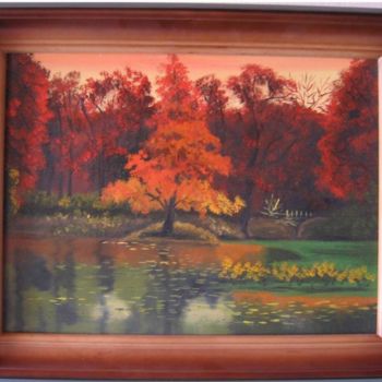 Painting titled "autumn" by Tomas Belica, Original Artwork