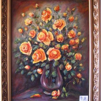 Painting titled "roses" by Tomas Belica, Original Artwork