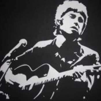 Painting titled "Noel Gallagher" by Tomassi, Original Artwork