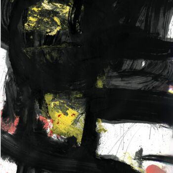 Pittura intitolato "FOOL IN BLACK 2" da Tomasz Czermiński, Opera d'arte originale, pigmenti