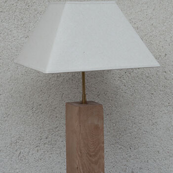 Design mit dem Titel "Lampe en chêne desi…" von Tomasz Marcus, Original-Kunstwerk, Leuchte