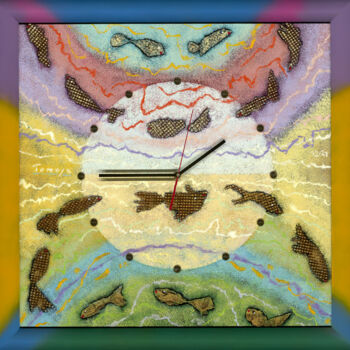 Pintura titulada "Shoals of fish" por Tomasz, Obra de arte original, Acrílico