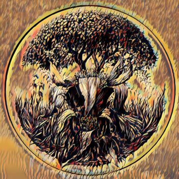 Digitale Kunst mit dem Titel "“The Tree of Life”" von Tom Haespi, Original-Kunstwerk, Digitale Malerei
