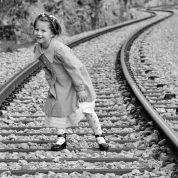 Fotografie getiteld "On the rails" door Tomicko, Origineel Kunstwerk