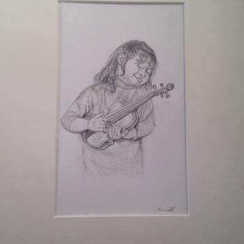 Drawing titled "Maestro" by Maryse Renault, Original Artwork, Graphite