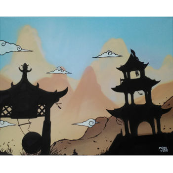Painting titled "tela-giapponese.jpg" by Mono_graff, Original Artwork, Acrylic