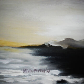 Pittura intitolato "Coast of Mist" da Tommietommie, Opera d'arte originale, Acrilico