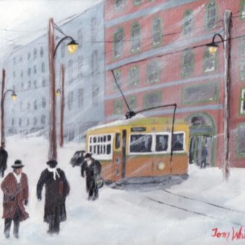 Peinture intitulée "winter day" par Tommyart47, Œuvre d'art originale, Autre