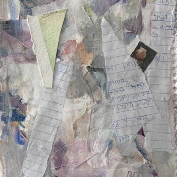 Collages intitolato "Sea Shell and Purple" da Tomoko Sawada, Opera d'arte originale, Collages