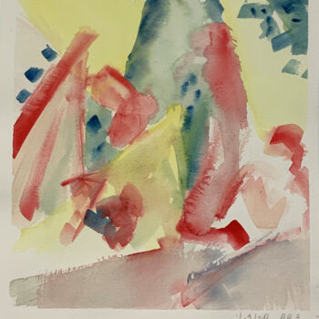 Pittura intitolato "Untitled 02" da Tomoko Sawada, Opera d'arte originale, Acquarello