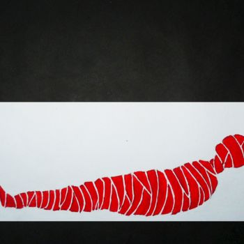 Malerei mit dem Titel "Recycling: Cocoon" von Tom Vincenec, Original-Kunstwerk, Acryl