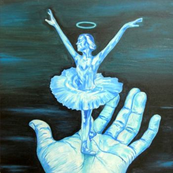 Painting titled "BALLET IN THE PALM" by Tomy Joseph Pulickal, Original Artwork