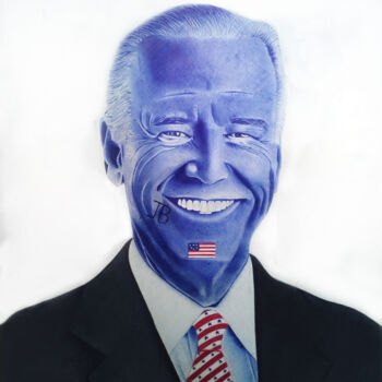 Dessin intitulée "President Joe Biden" par Toneroartwork Anthony Edem, Œuvre d'art originale, Stylo à bille