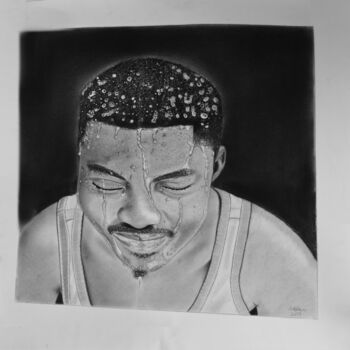 Drawing titled "Hope in Depression" by Toneroartwork Anthony Edem, Original Artwork, Charcoal