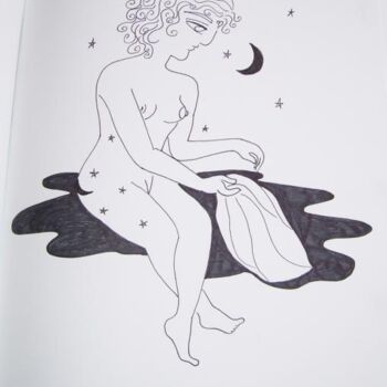 Drawing titled "She Came to Heal th…" by Toni Barca, Original Artwork