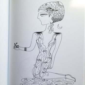 Drawing titled "KA" by Toni Barca, Original Artwork