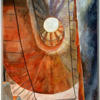 Pittura intitolato "Escalera" da Toñi Fuertes, Opera d'arte originale, Olio