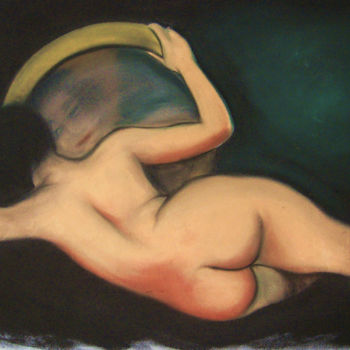 Peinture intitulée "el secreto" par Tonia R.Alvarez, Œuvre d'art originale, Pastel