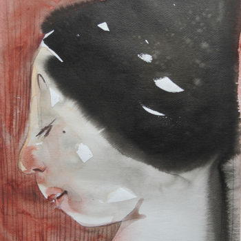 Pintura titulada "Princesa china III" por Tonia R.Alvarez, Obra de arte original, Acuarela