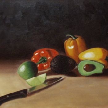Painting titled "Southwest Veggies" by Berry Toni, Original Artwork