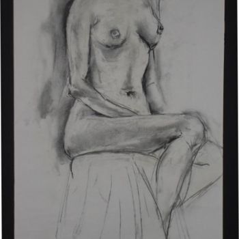 Disegno intitolato "Female Nude #3" da Toni Medford, Opera d'arte originale