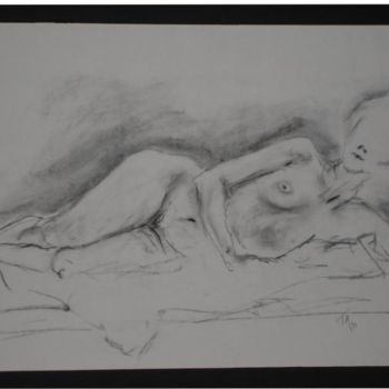 Dessin intitulée "Female Nude #6" par Toni Medford, Œuvre d'art originale