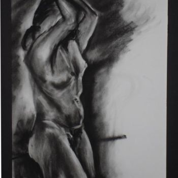 「Female Nude #20」というタイトルの描画 Toni Medfordによって, オリジナルのアートワーク
