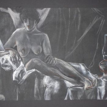 Rysunek zatytułowany „Female Nude #27” autorstwa Toni Medford, Oryginalna praca