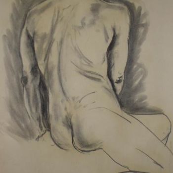 「Male Nude #8」というタイトルの描画 Toni Medfordによって, オリジナルのアートワーク
