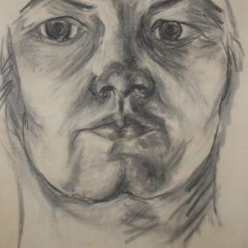 Dessin intitulée "Face #1" par Toni Medford, Œuvre d'art originale